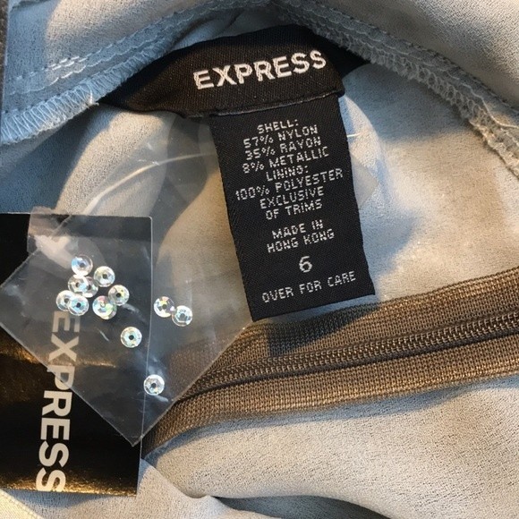 Express Lace Sequin Halter Dress NWT - Picture 3 of 4